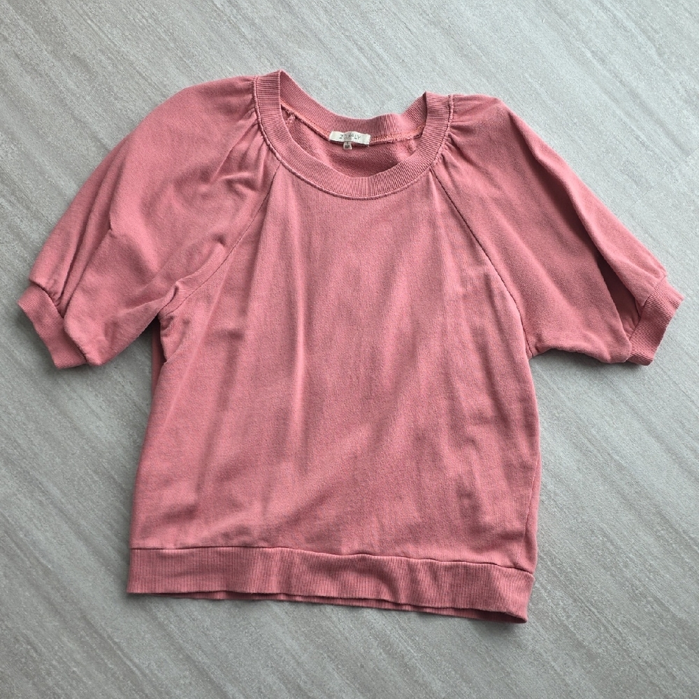 Z Supply Short-Sleeve Women's Sweatshirt Dusty Rose